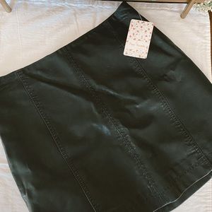 Free People Faux Leather Mini